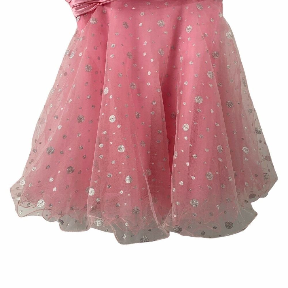 Milano Formals Pink Sequined Strapless Dress Prom - Picture 3 of 10